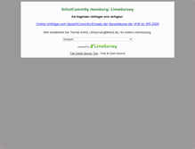 Tablet Screenshot of limesurvey.schulcommsy.de